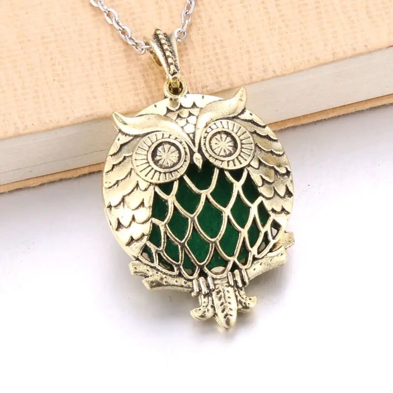 Owl Essence Diffuser Necklace - Coolpeacock