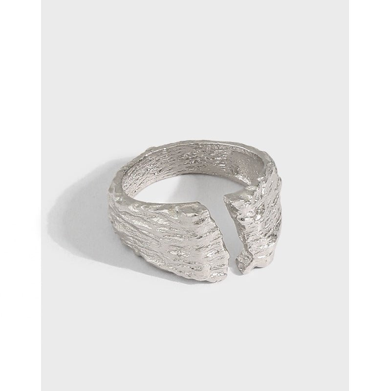 Party Irregular Geometry 925 Sterling Silver Adjustable Ring - KIAHMILLA