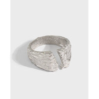 Party Irregular Geometry 925 Sterling Silver Adjustable Ring - KIAHMILLA