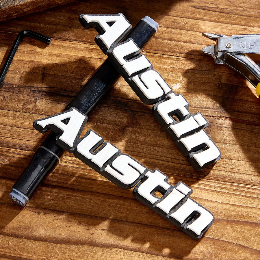 Personalized 3D Name Toolbox Magnet Workshop DIY Accessory Gift for Dad Mechanic - Coolpeacock