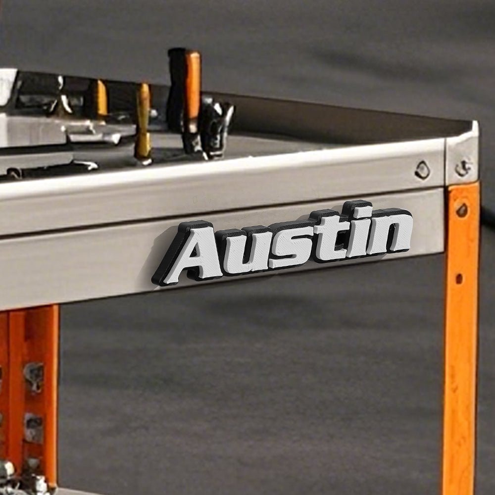 Personalized 3D Name Toolbox Magnet Workshop DIY Accessory Gift for Dad Mechanic - Coolpeacock