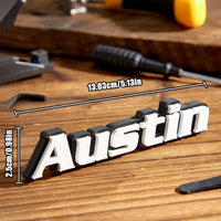 Personalized 3D Name Toolbox Magnet Workshop DIY Accessory Gift for Dad Mechanic - Coolpeacock