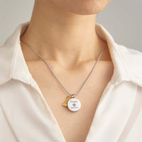 Personalized Engraved Pet Ashes Necklace Memorial Keepsake Gift for Dog Cat Pet Lovers - Coolpeacock