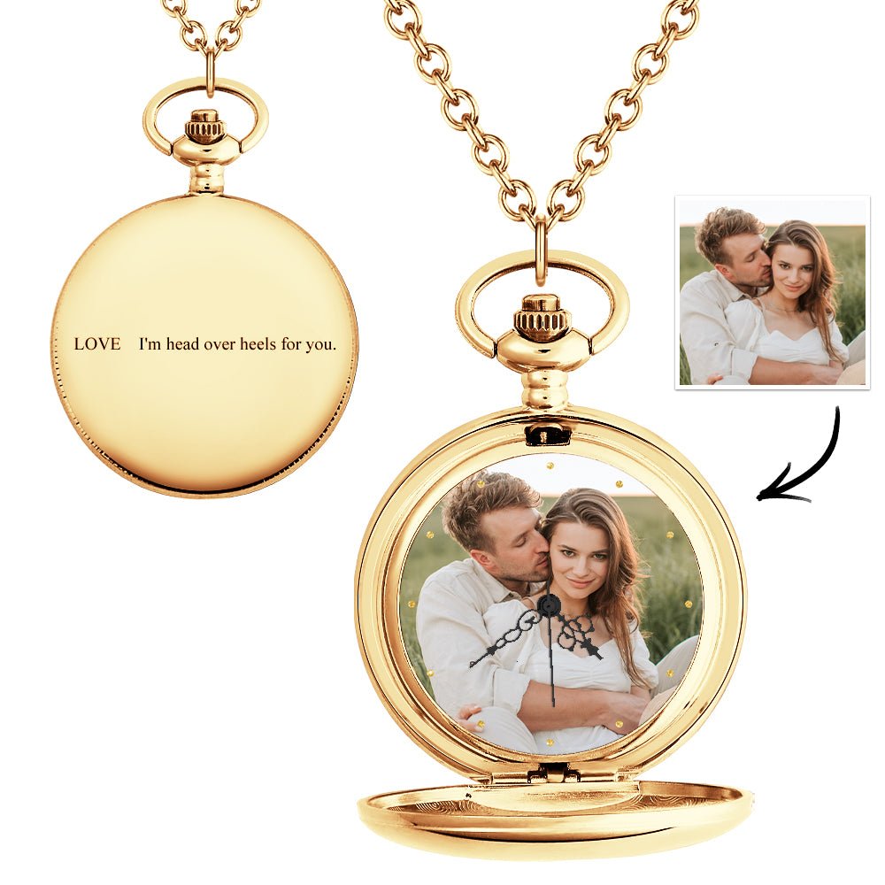 Personalized Engraved Photo Pocket Watch – A Timeless Gift for Every Occasion - Coolpeacock