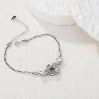 Personalized Heart - shaped Love Projection Bracelet 925 Sterling Silver - Coolpeacock