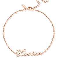 Personalized Name Anklet Sterling Silver - Coolpeacock