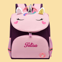 Personalized Name Embroidery Backpack Custom Unicorn Backpack School Bags Gift for Kids - Coolpeacock