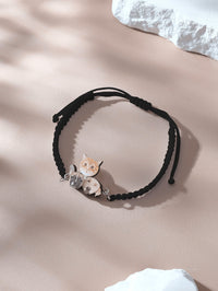 Personalized Pet Portrait Adjustable Braided Bracelet Birthday Gift for Pet Lover - Coolpeacock