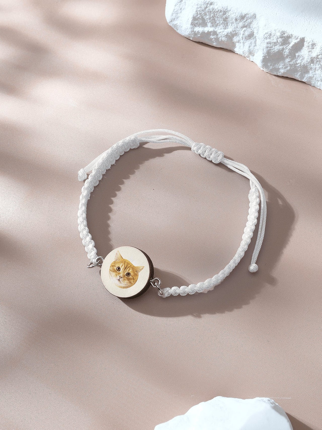 Personalized Pet Portrait Adjustable Braided Bracelet Birthday Gift for Pet Lover - Coolpeacock