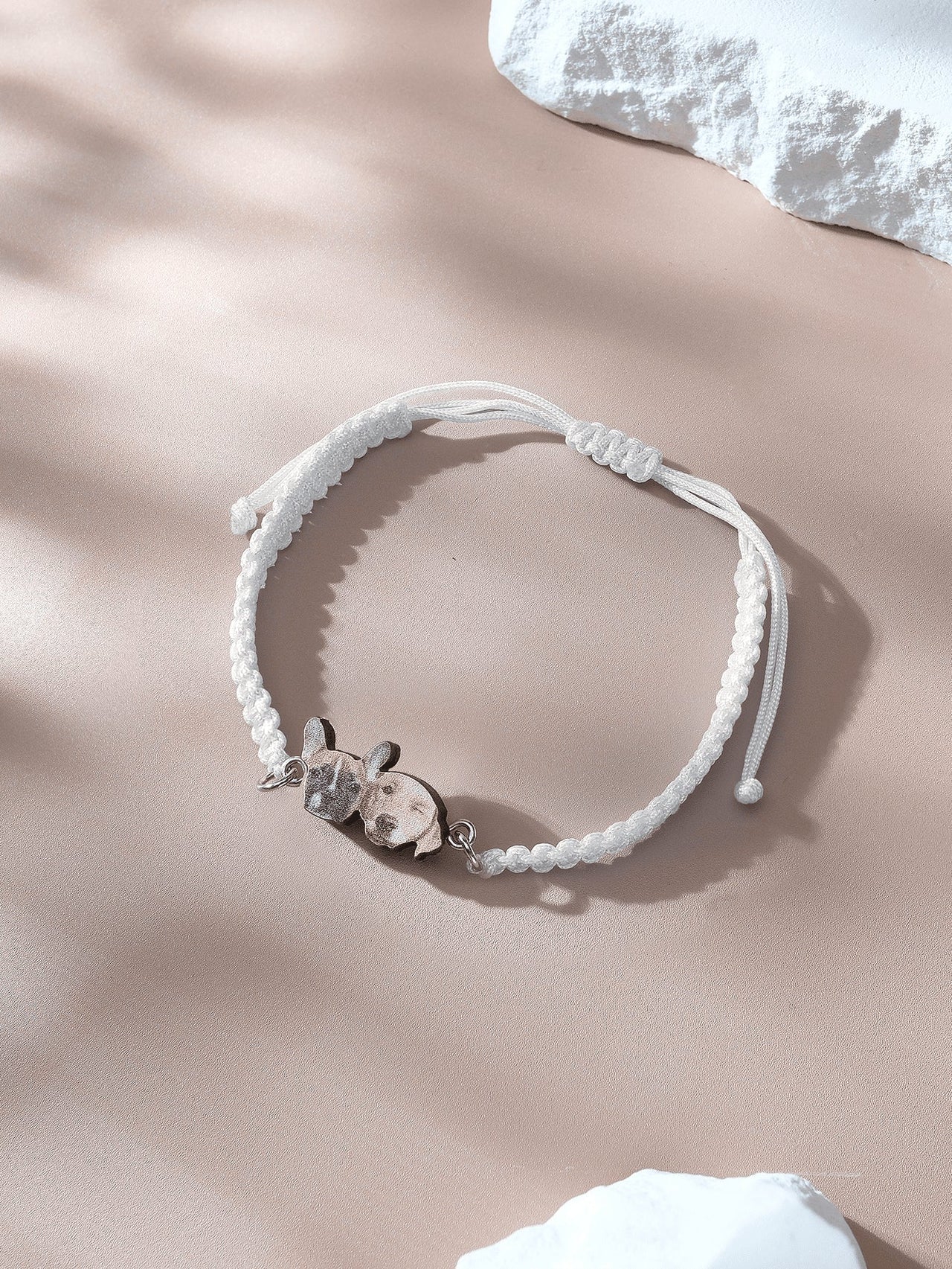 Personalized Pet Portrait Adjustable Braided Bracelet Birthday Gift for Pet Lover - Coolpeacock