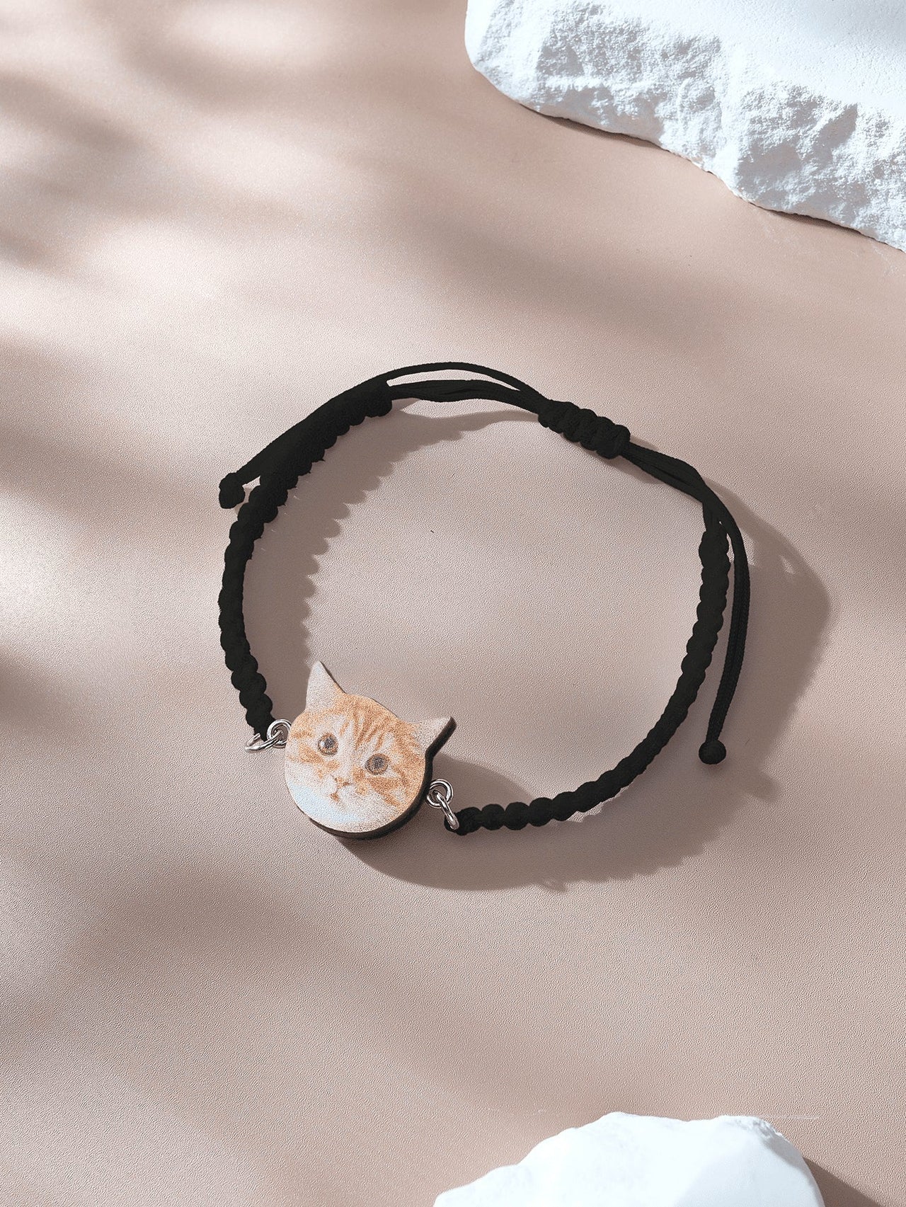 Personalized Pet Portrait Adjustable Braided Bracelet Birthday Gift for Pet Lover - Coolpeacock