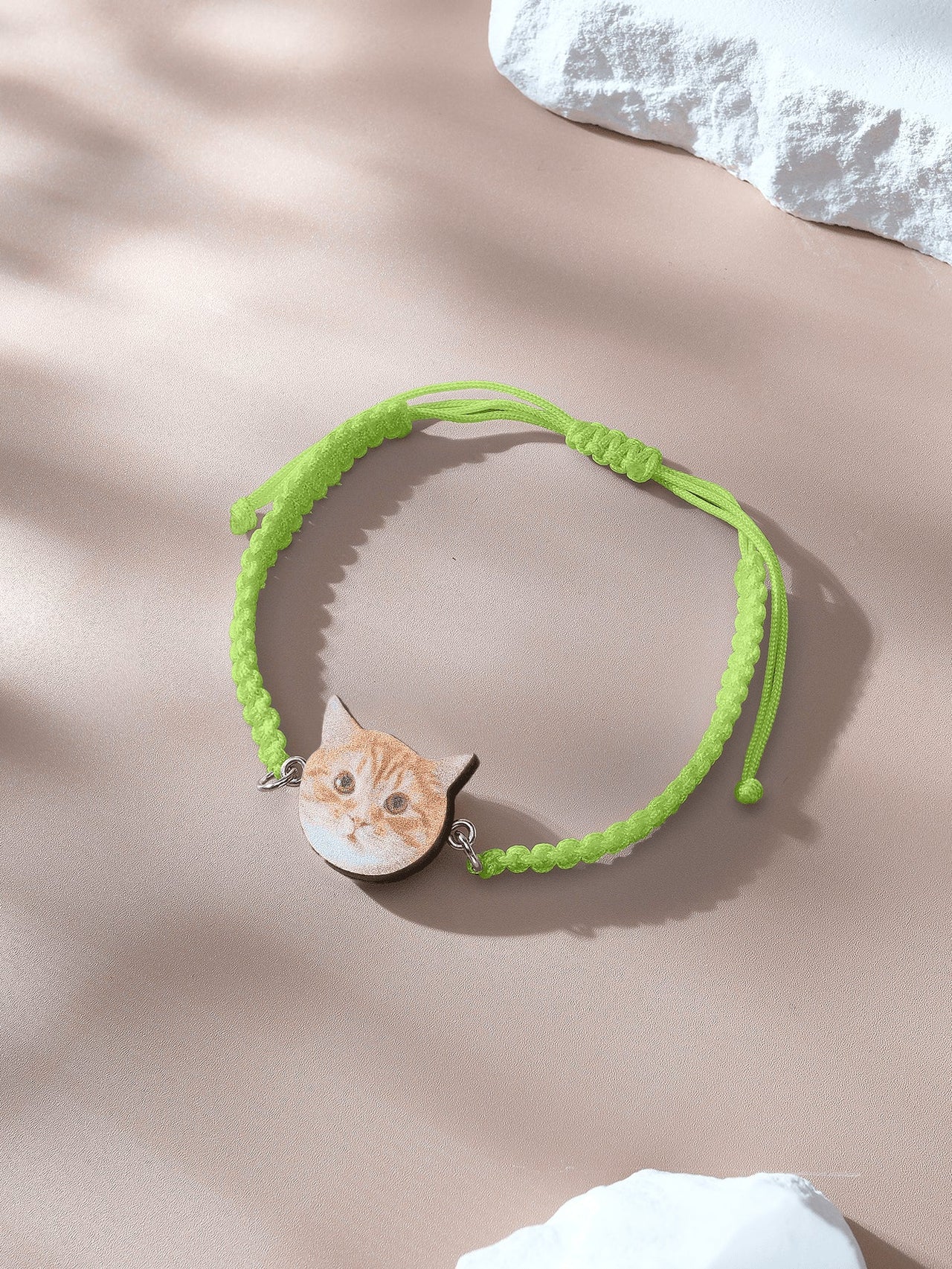 Personalized Pet Portrait Adjustable Braided Bracelet Birthday Gift for Pet Lover - Coolpeacock