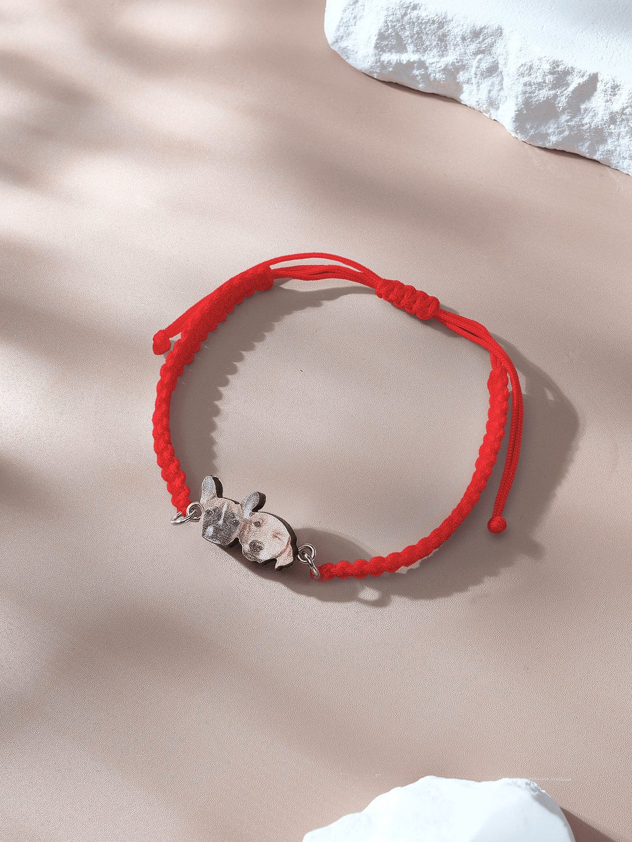 Personalized Pet Portrait Adjustable Braided Bracelet Birthday Gift for Pet Lover - Coolpeacock