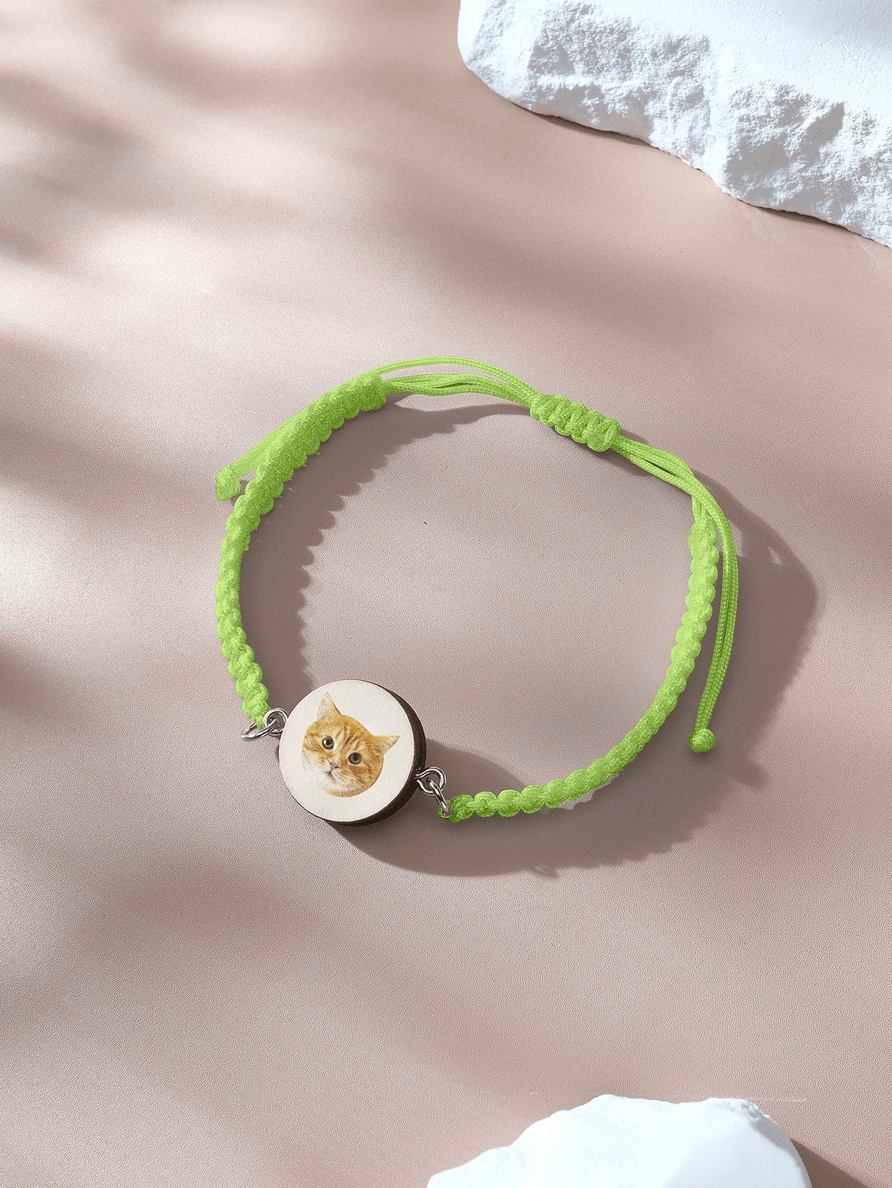 Personalized Pet Portrait Adjustable Braided Bracelet Birthday Gift for Pet Lover - Coolpeacock