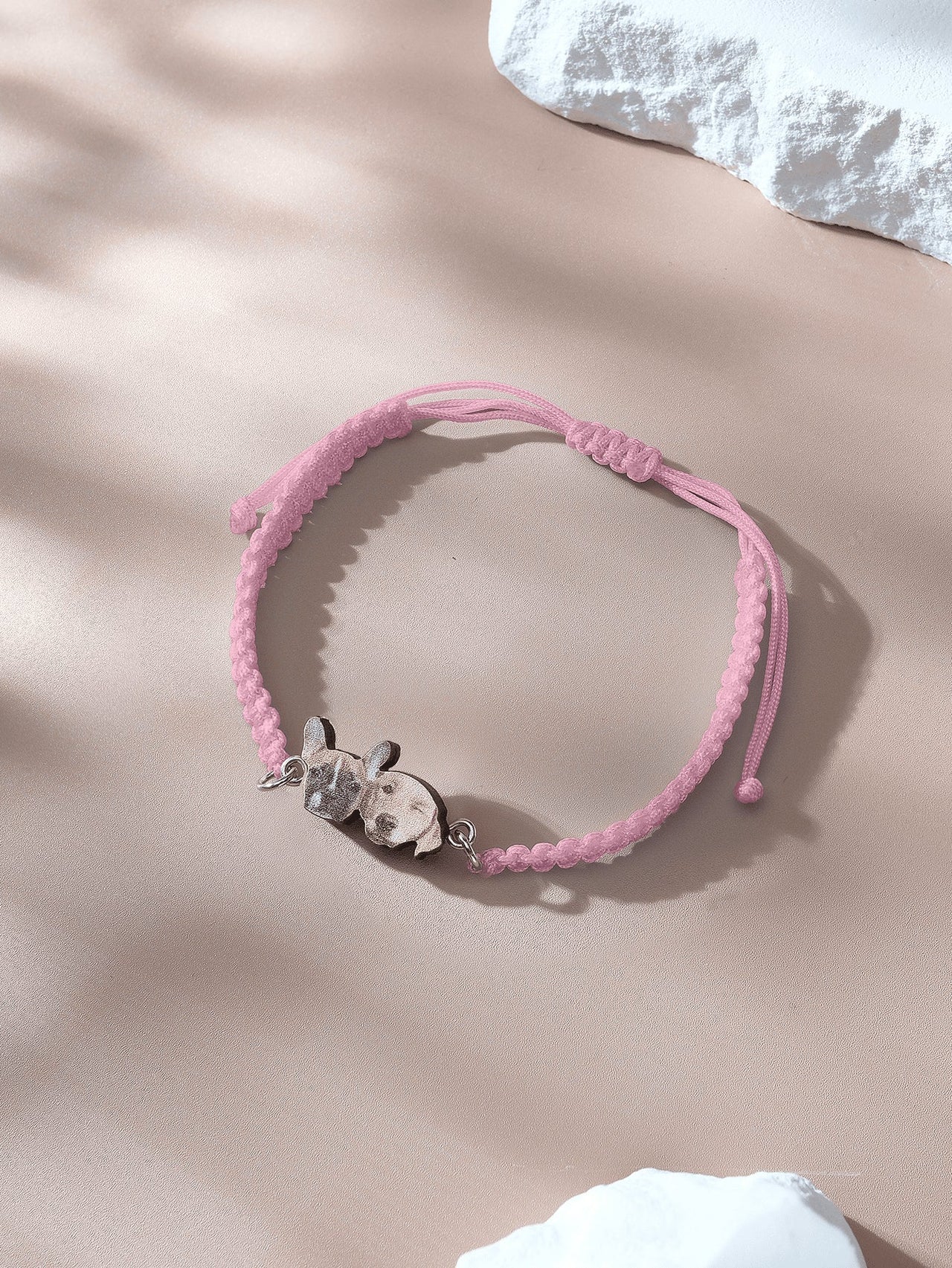 Personalized Pet Portrait Adjustable Braided Bracelet Birthday Gift for Pet Lover - Coolpeacock