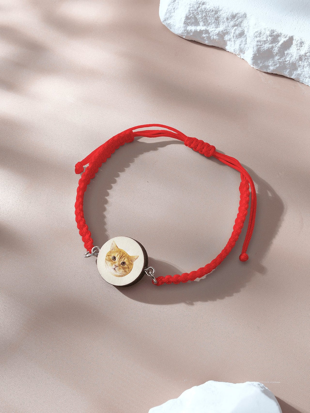 Personalized Pet Portrait Adjustable Braided Bracelet Birthday Gift for Pet Lover - Coolpeacock