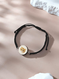 Personalized Pet Portrait Adjustable Braided Bracelet Birthday Gift for Pet Lover - Coolpeacock