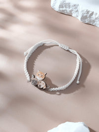 Personalized Pet Portrait Adjustable Braided Bracelet Birthday Gift for Pet Lover - Coolpeacock