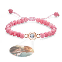 Personalized Photo Projection Beads Bracelet Elegant Gift For Her - Coolpeacock