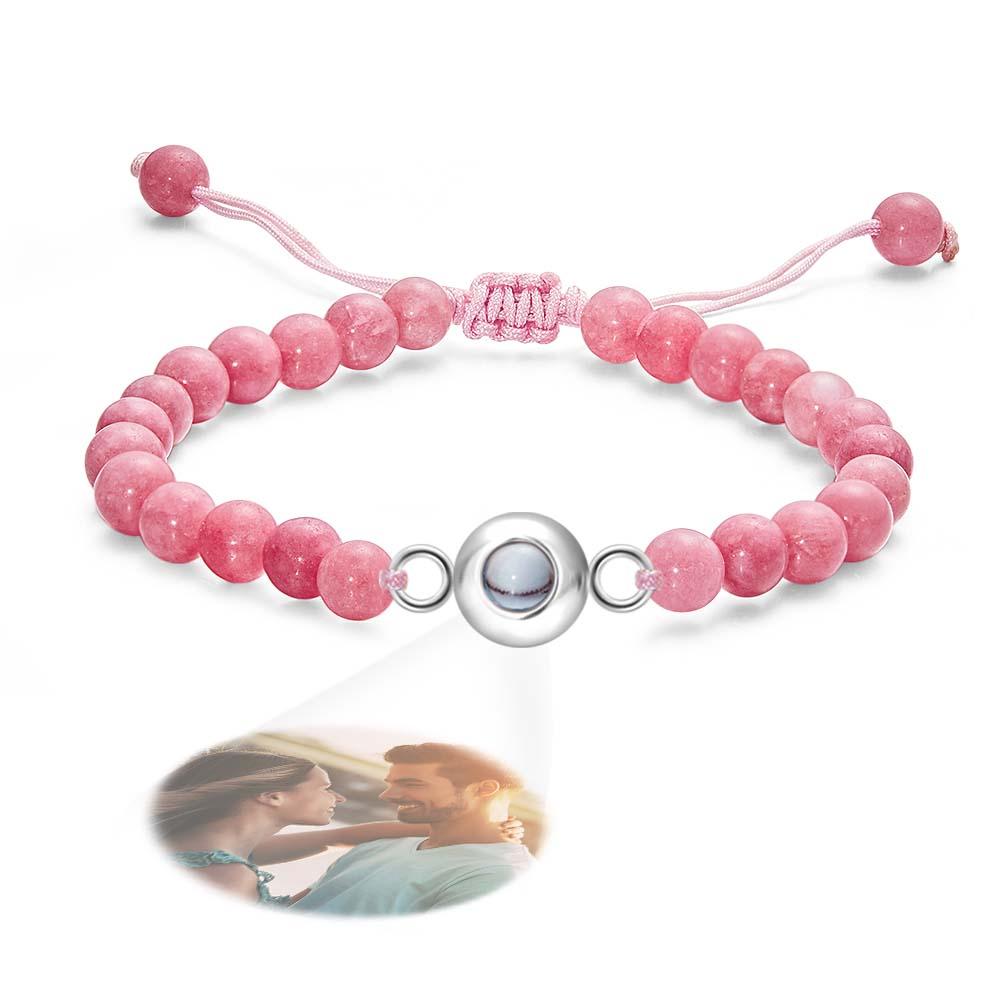 Personalized Photo Projection Beads Bracelet Elegant Gift For Her - Coolpeacock