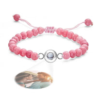 Personalized Photo Projection Beads Bracelet Elegant Gift For Her - Coolpeacock