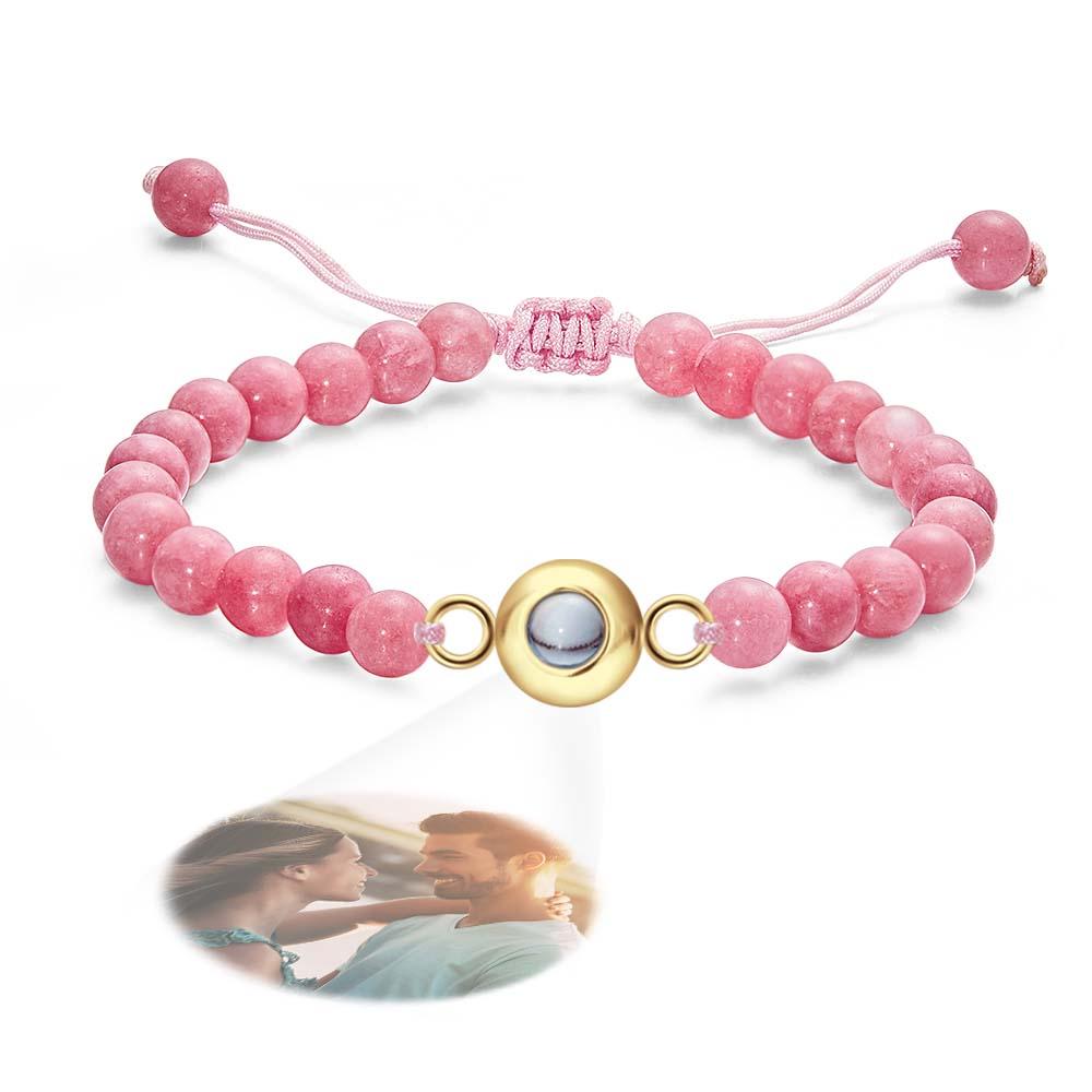 Personalized Photo Projection Beads Bracelet Elegant Gift For Her - Coolpeacock