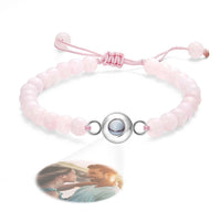 Personalized Photo Projection Beads Bracelet Elegant Gift For Her - Coolpeacock