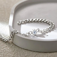 Personalized Photo Projection Bracelet Vintage Bracelet Jewelry Anniversary Gift For Him Father's Day Gift - Coolpeacock