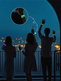 Personalized Photo & Text Glow Bracelets with Photo LED Bracelets Party Supplies for Wedding Birthdays Concerts - Coolpeacock