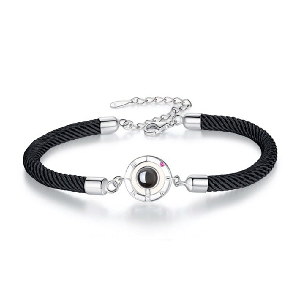 Personalized Projection Bracelet Couple Memory Jewelry - Coolpeacock