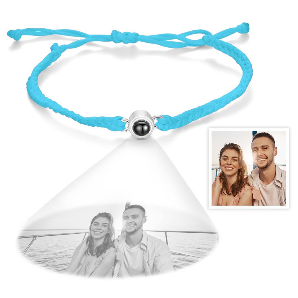 Personalized Projection Braided Bracelet Custom Photo Bracelet - Coolpeacock