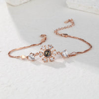 Personalized Projection Photo Bracelet with Zircons - Coolpeacock