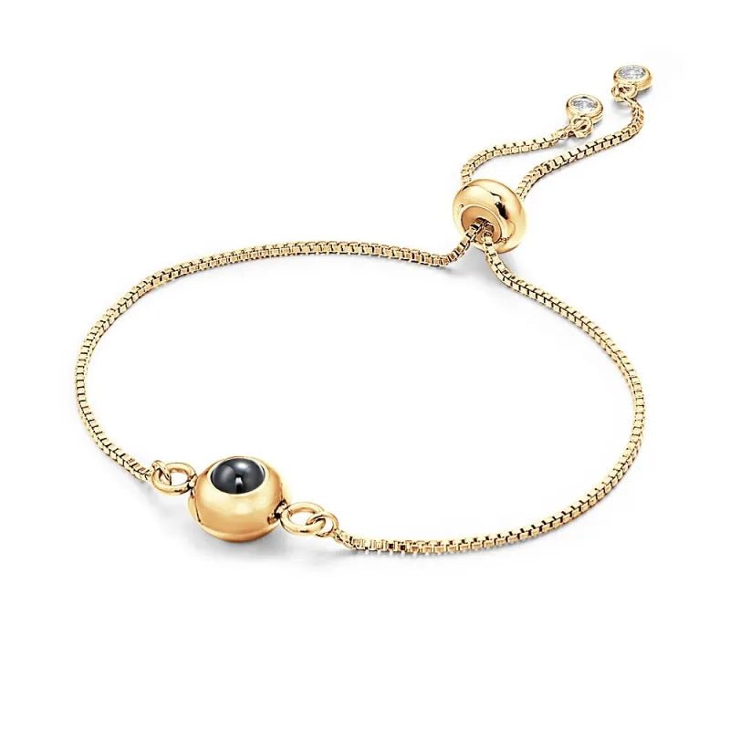 Photo Projection Bracelet Personalized Adjustable Bracelet Sweet Cool Anniversary Gift for Her - Coolpeacock