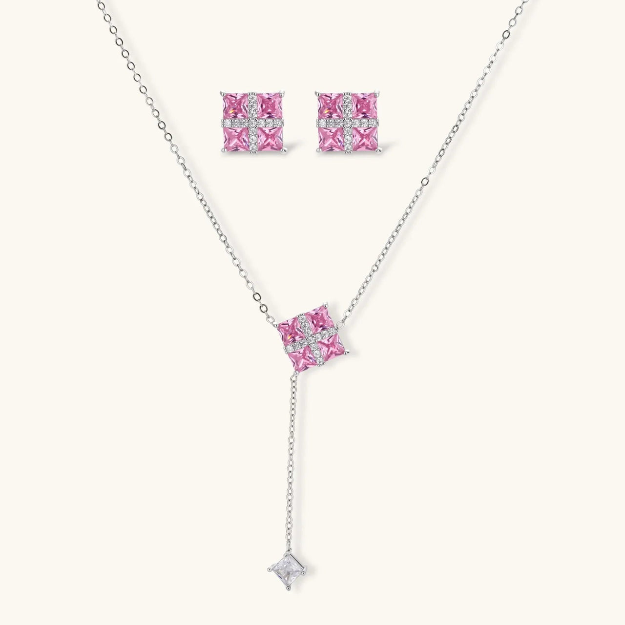 Pink Prism Cross Set - KIAHMILLA