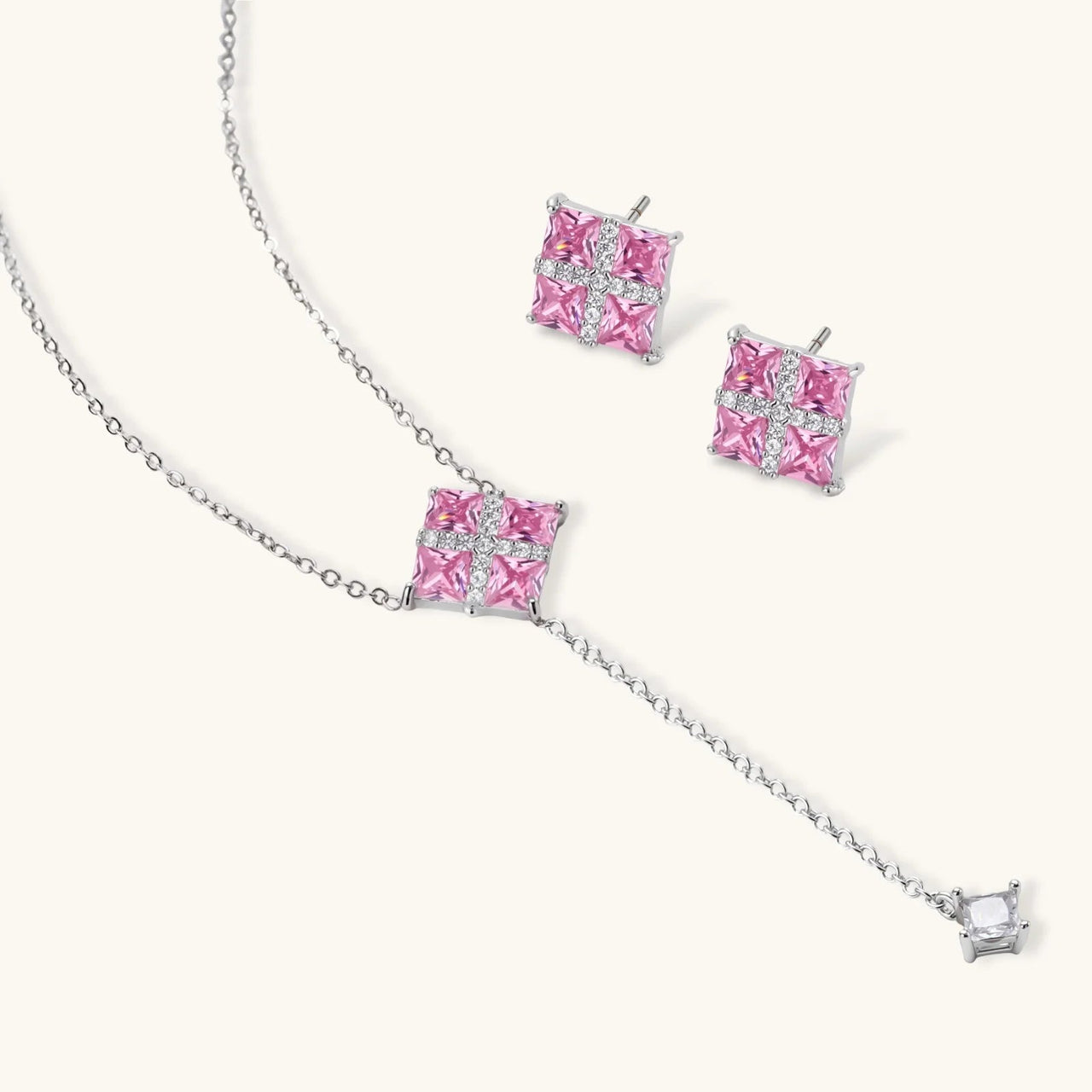 Pink Prism Cross Set - KIAHMILLA