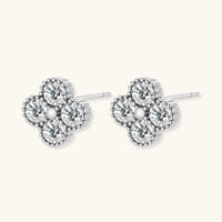 Quatrefoil Moissanite Studs - KIAHMILLA