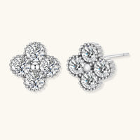Quatrefoil Moissanite Studs - KIAHMILLA