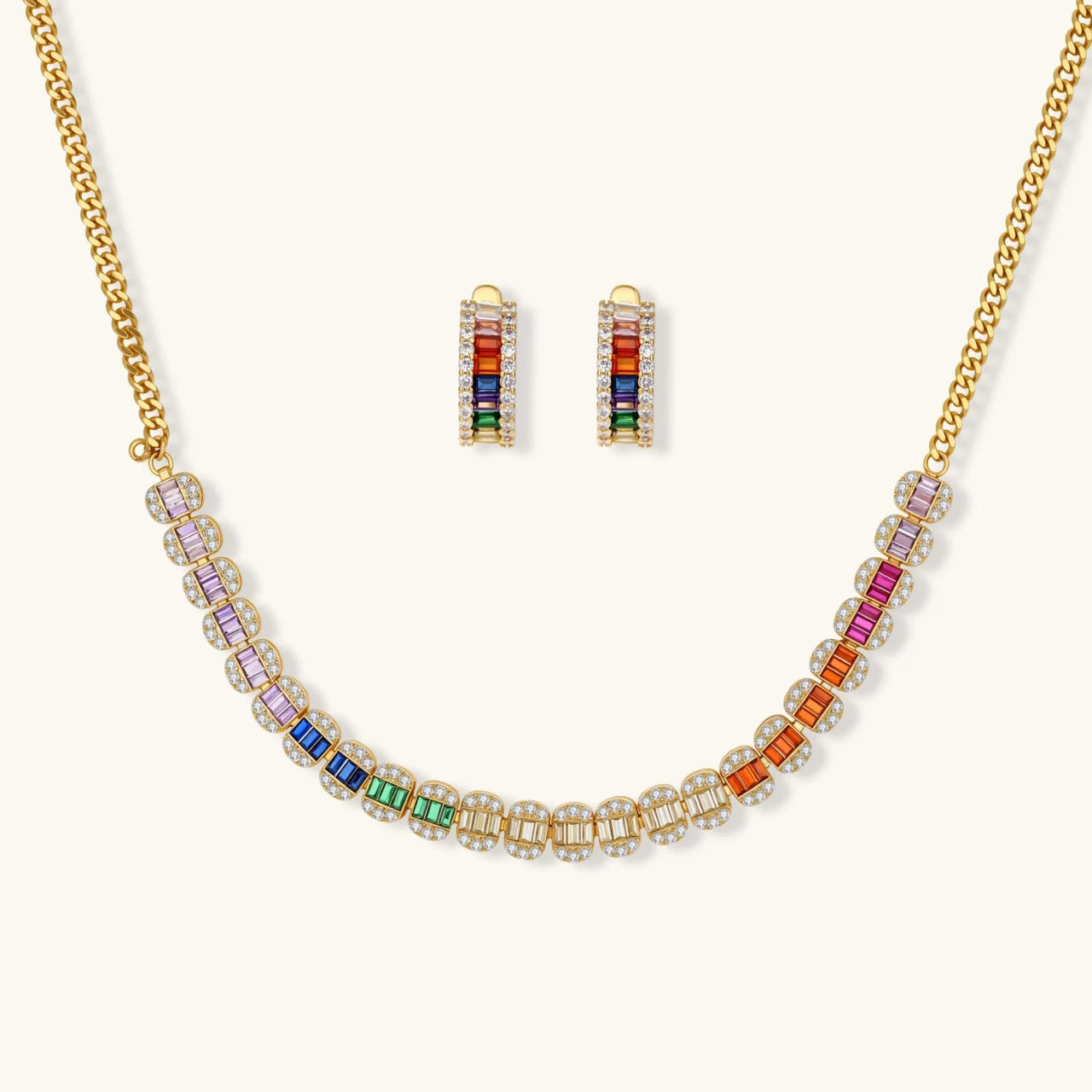 Rainbow Spectrum Jewelry Set by KIAHMILLA - KIAHMILLA