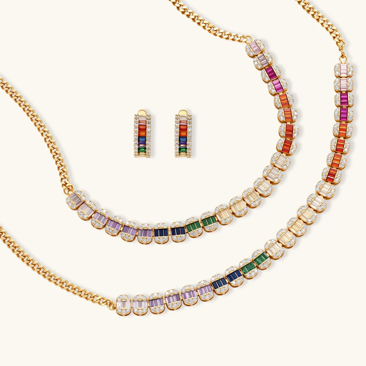Rainbow Spectrum Jewelry Set by KIAHMILLA - KIAHMILLA