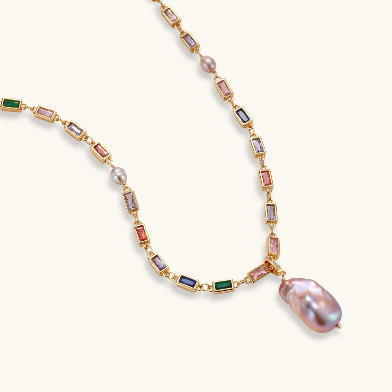 Rainbow Statement Necklace by KIAHMILLA - KIAHMILLA