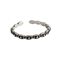 Retro Beads 925 Sterling Silver Adjustable Ring - KIAHMILLA