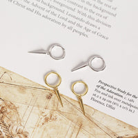 Rivet taper 925 Sterling Silver Hoop Earrings - KIAHMILLA