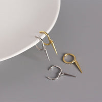 Rivet taper 925 Sterling Silver Hoop Earrings - KIAHMILLA