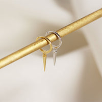 Rivet taper 925 Sterling Silver Hoop Earrings - KIAHMILLA