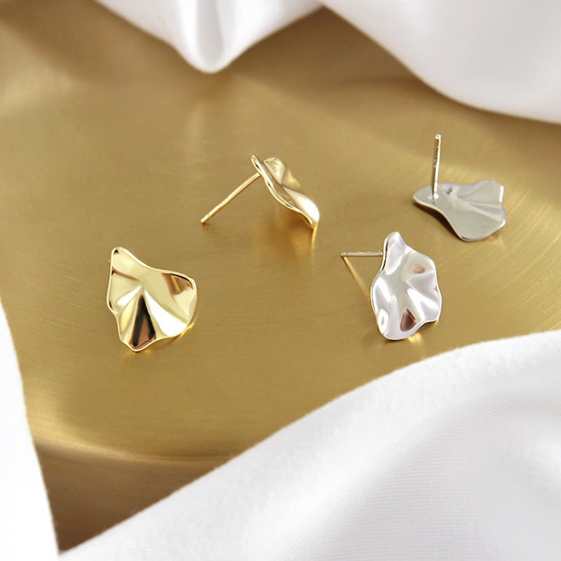 S925 Pure Silver Earnail Irregular Concave convex Geometric Women's Earnail Earaccessory Student Silver Jewelry - KIAHMILLA