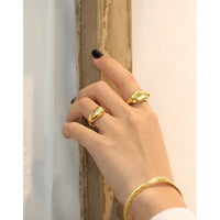 Sale Irregular Uneven 925 Sterling Silver Adjustable Ring - KIAHMILLA