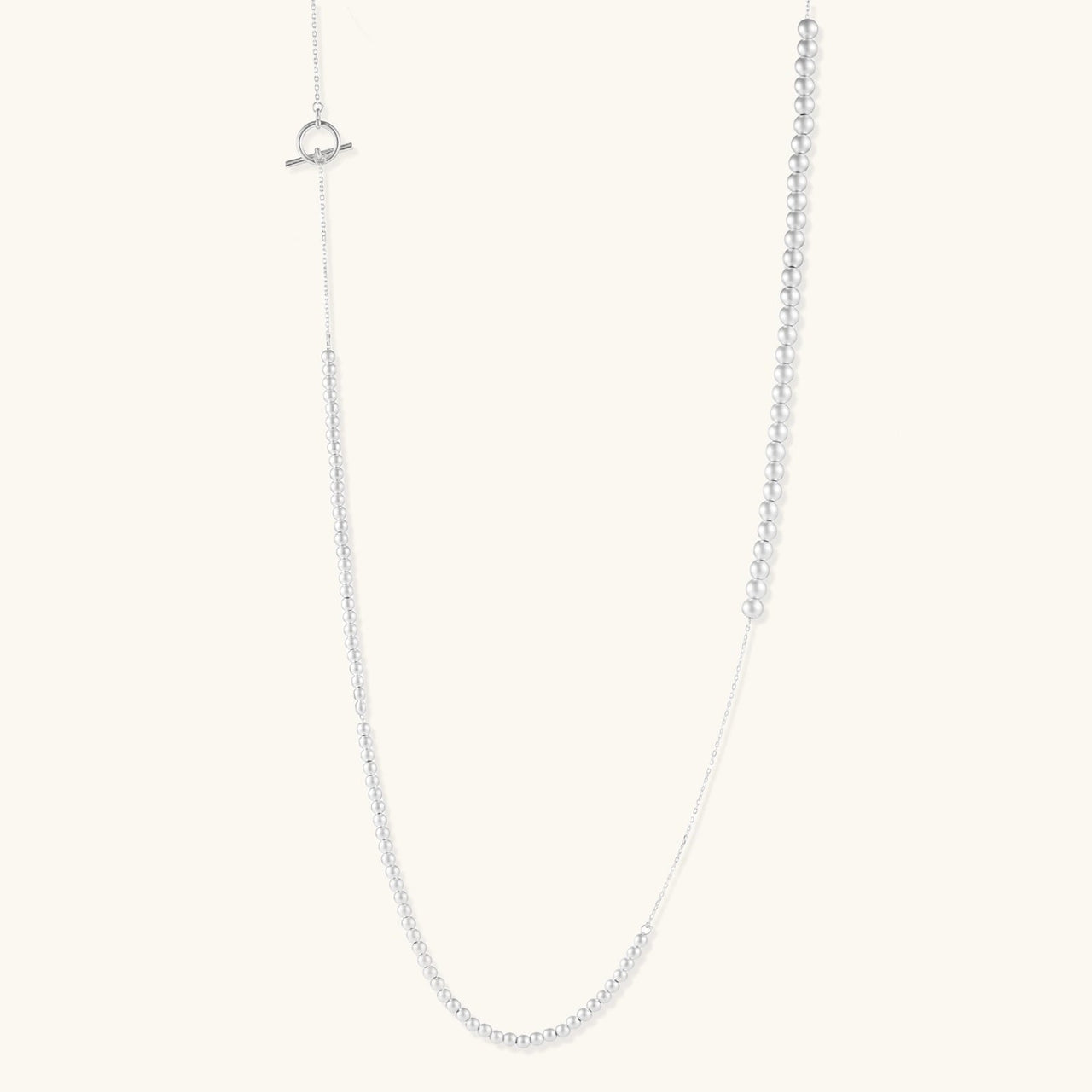 Silver Sphere Gradient Necklace by KIAHMILLA - KIAHMILLA