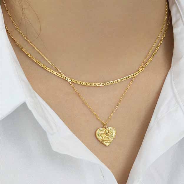 Simple 925 Sterling Silver Stacking Chain Necklace - KIAHMILLA