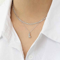 Simple 925 Sterling Silver Stacking Chain Necklace - KIAHMILLA