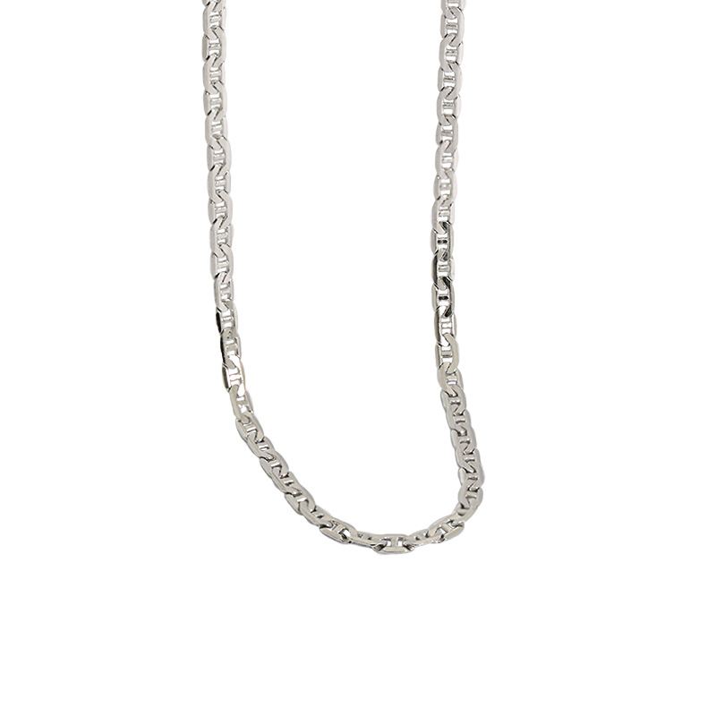 Simple 925 Sterling Silver Stacking Chain Necklace - KIAHMILLA